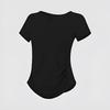 Women's V-Neck Short Sleeve Sports T-Shirt