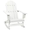 Wooden Garden Rocking Chair - White - 72 X 92 X 104 Cm