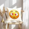 Federa per Cuscino Faccina Emoji Morbida Copricuscino in Peluche | Federa Decorativa Double-Sided | Arredo Casa Divano Camera da Letto