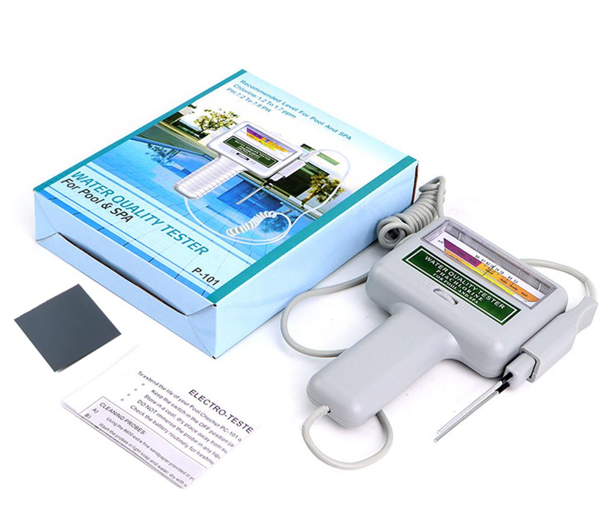 

Удобный портативный измеритель pH для бассейна, монитор качества воды, тестер хлора Ph Cl2 0.01