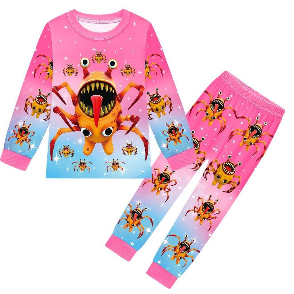19841 Barn Pojkar Flickor Djursjukhus Långärmad T-shirt Byxor Pyjamas Set