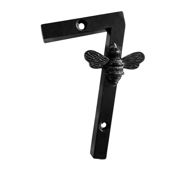 Bee House Number for Outside, Weather-proof Alloy Floating Address Numbers, Metal Number Sign for Door, Mailbox, Wall, Yard