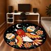 1pc bird flowers Round Chair mat Area Rug - Non-Slip, Floor Mat for Office, Bedroom, and Indoor Decor -1002020