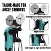 Heavy-Duty Wall-Mounted Grinder Bracket with Rope Hook for Space-Saving Garage Storage