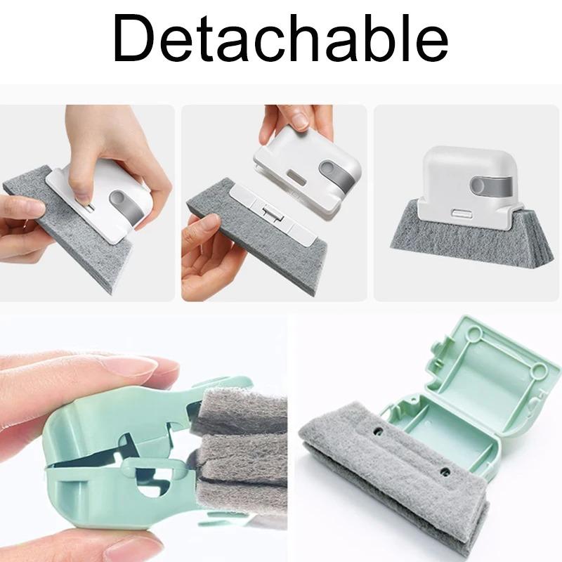 Door Groove Cleaning Brush Window Groove Cleaning Cloth Sliding Door Track Cleaning Tool Portable Hand-held Slot Clean Tools