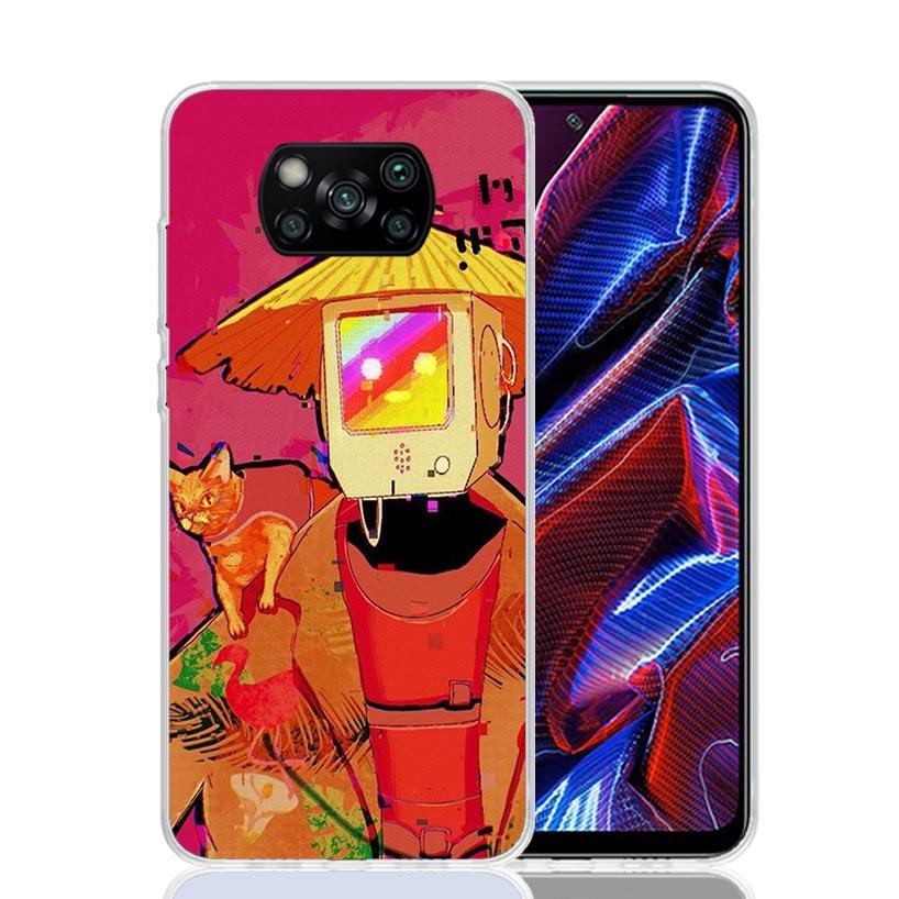 Stray Cat Game Phone Case For Xiaomi Poco X7 X6 X5 Pro F7 Ultra Redmi 15C 15 13 13C 12 12C 10 10A 10C 9 9A 9C 9T Cover Poco X7 X