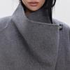 ONLY Women's Fall Wool Blend Double-Faced Lapel Coat