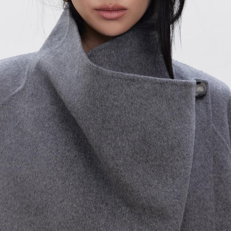 ONLY Women's Fall Wool Blend Double-Faced Lapel Coat