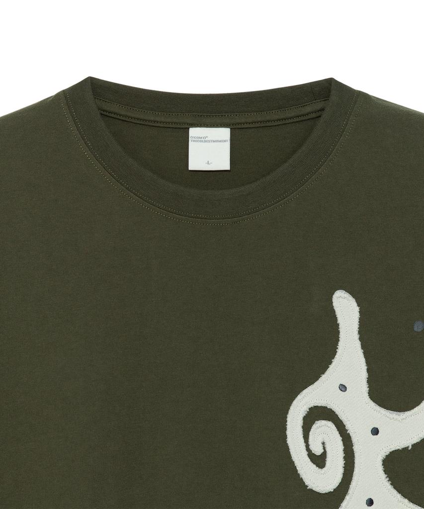 THE COLDEST MOMENT Tcm Sun Patch T (Khaki)
