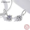 Real 925 Sterling Silver Violet And Bird Charm Pendant Fit Brand Bracelet Animal Beads Delicate Jewelry For Women