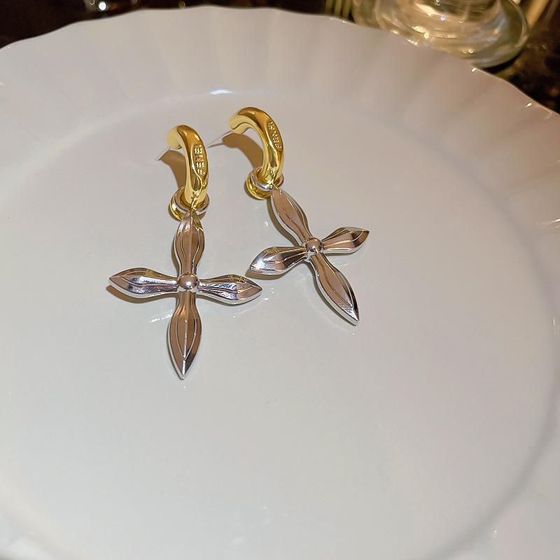 GemChic Women's Earrings Fashion Ear Stud Needle Embed Zircon Imitation Pearl Geometric Earrings Versatile Birthday Christmas Jewelry Gift