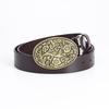 Lycoris Radiata Gentlemen's Leather Waistband - Whole Piece Cowhide Trousers Belt