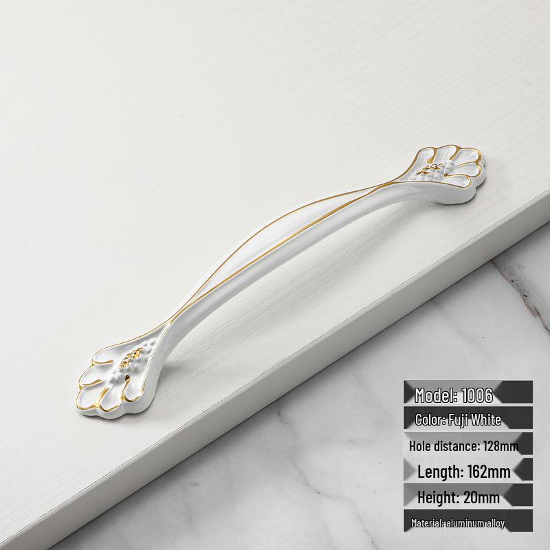 European Style Red Amber Drawer & Wardrobe Handle - Modern, Simple Cabinet Door Hardware