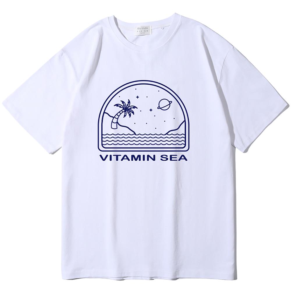 Yda Vitamin Sea Oversized Short Sleeve T-Shirt_Yd2048Tswh Xl/Xxl