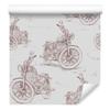 Sketched Retro Motorcycles 3D Wallpaper for Living Room and Bedroom 50x1000