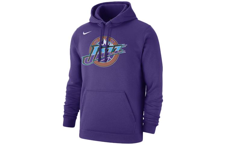 

Nike NBA Classic Logo Utah Jazz, Hooded Comfortable Casual Versatile Thermal Fleece Lined Long Sleeved Sweatshirt Men s CI4540-504 S