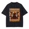 Italian Brainrot Bombardiro Crocodilo Vintage Washed Tshirts Crocodile Plane Bomber Funny Meme Tshirt Man Fashion Streetwear