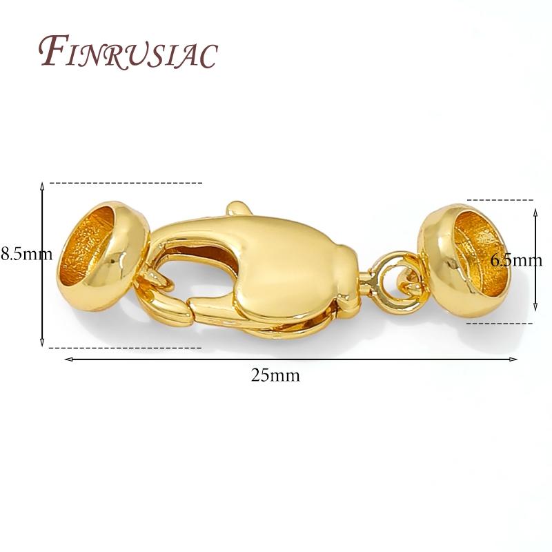 

18K Gold Plated Lobster Clasps For Jewelry Making,Clasps For Bracelets Accessories,Necklace Clasp Connectors DIY Findings 2 pieces