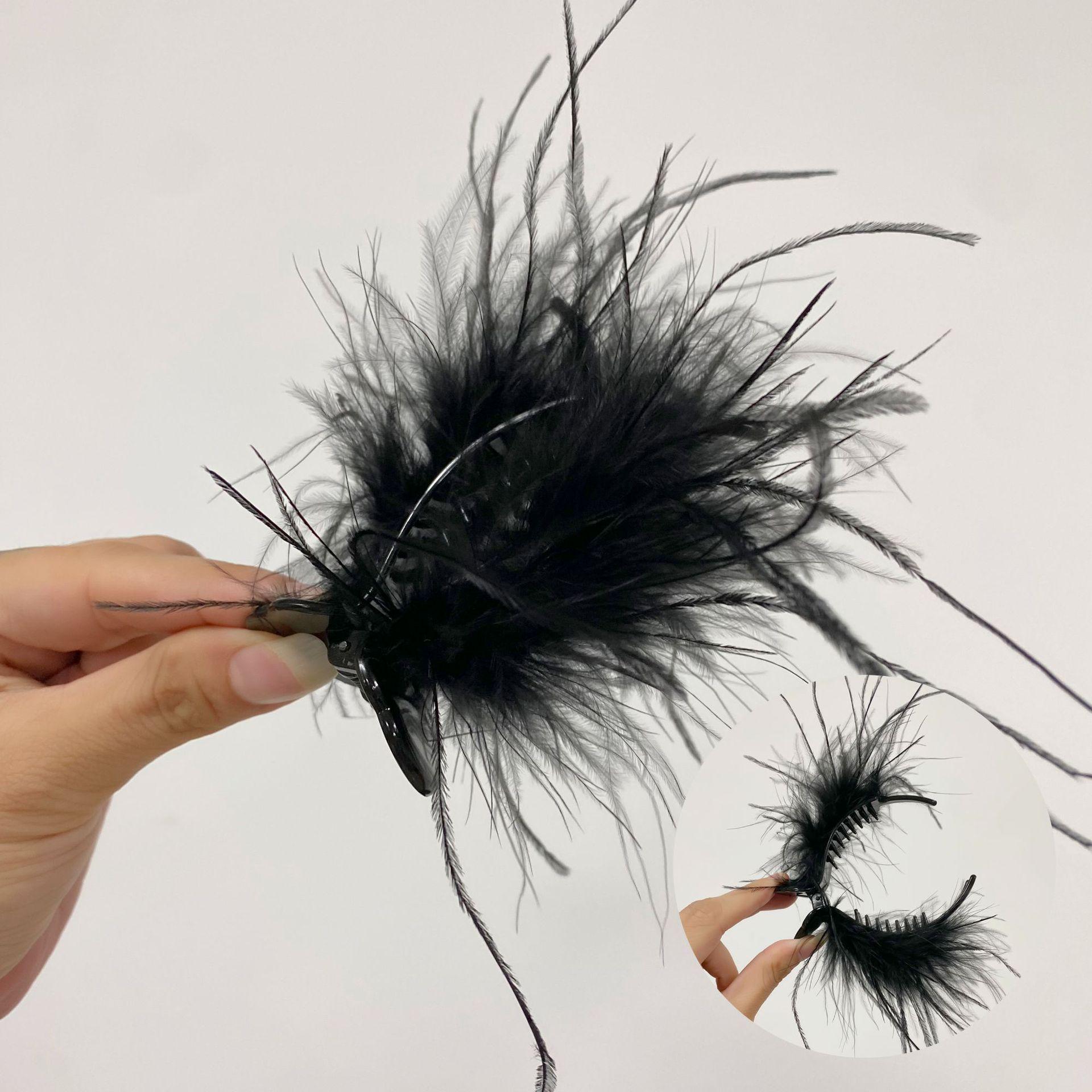 

8 см новый стиль перо бант акула клипса: Высококачественный вертикальный аксессуар для волос, вдохновленный знаменитостями