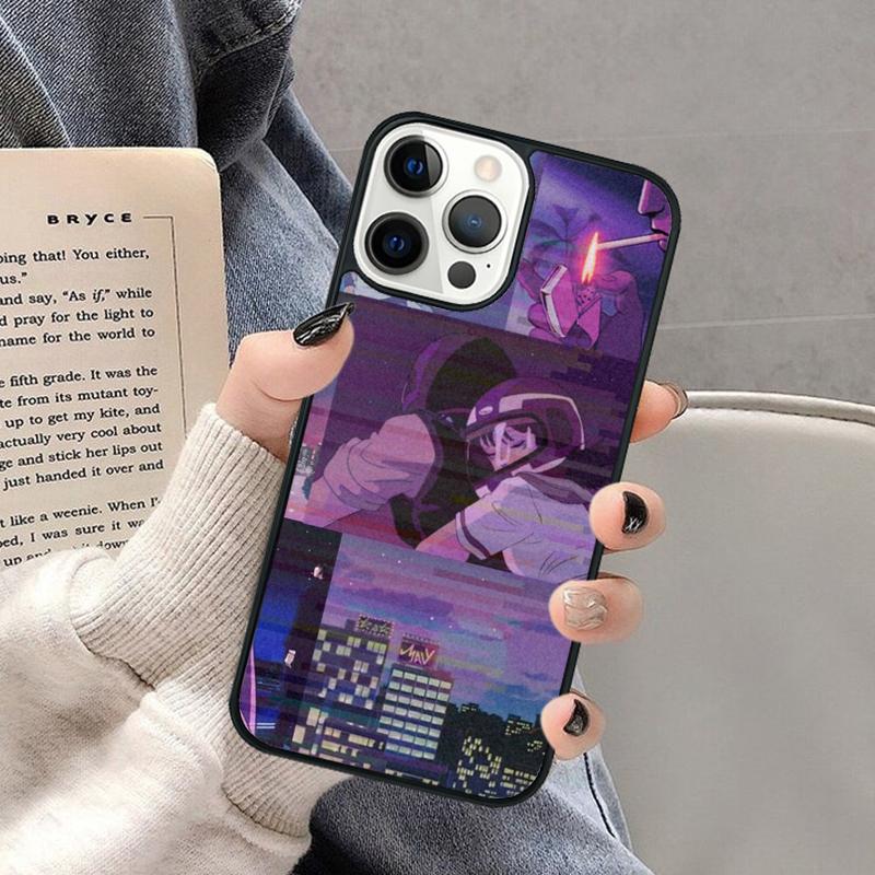Japanese 90s Anime Aesthetic Phone Case for iPhone 17 Air 16 16e 15 Plus for Apple 13 11 12 14 Pro Max Cover Coque