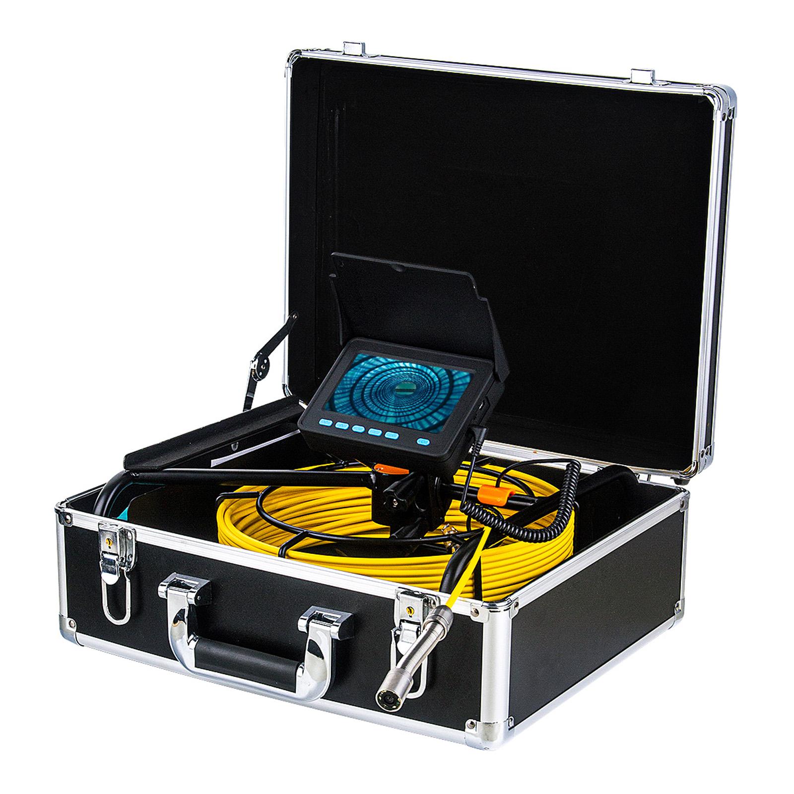 

Видеокамера для осмотра трубопровода, дренажная канализация, промышленный эндоскоп, бороскоп с 4,3-дюймовым ЖК-дисплеем 50m cable