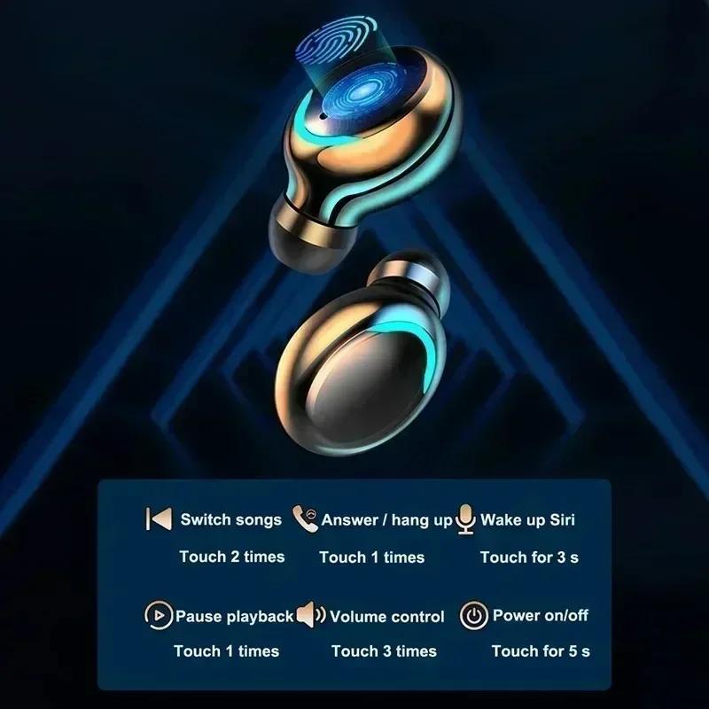Xiaomi TWS Bluetooth Headphones 9D Stereo High Bass Sport Earphones Handfree Touch Control Tws Wireless Earbuds Waterproof Headset
