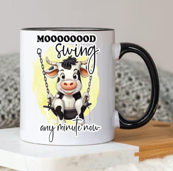 Cow Sheep Ceramic Coffee Mark Cup Ox Tea Cup Mood Cow Bull Emotional Expression New