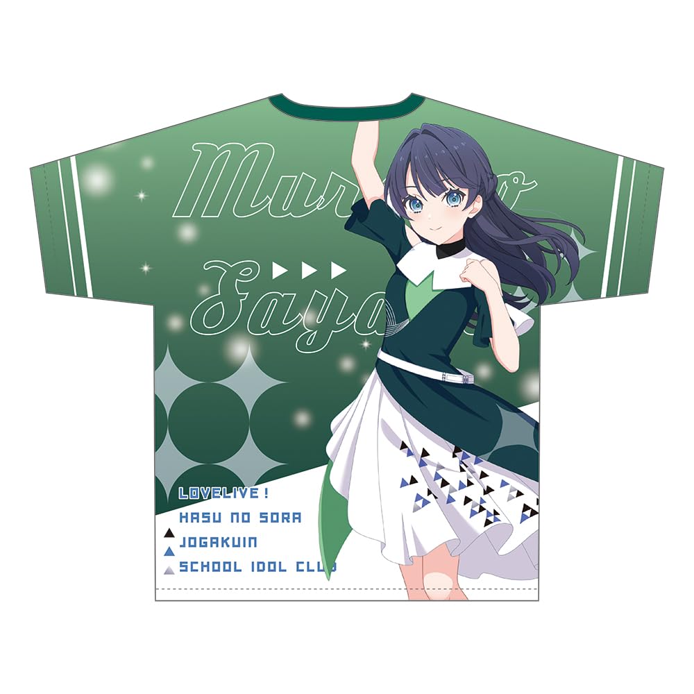 KADOKAWA Love Live Hasunozora Girls' Academy School Idol Club Full Graphic T-Shirt Ver. Midoririnmai Sayaka Murano Length 730mm x Width 550mm x