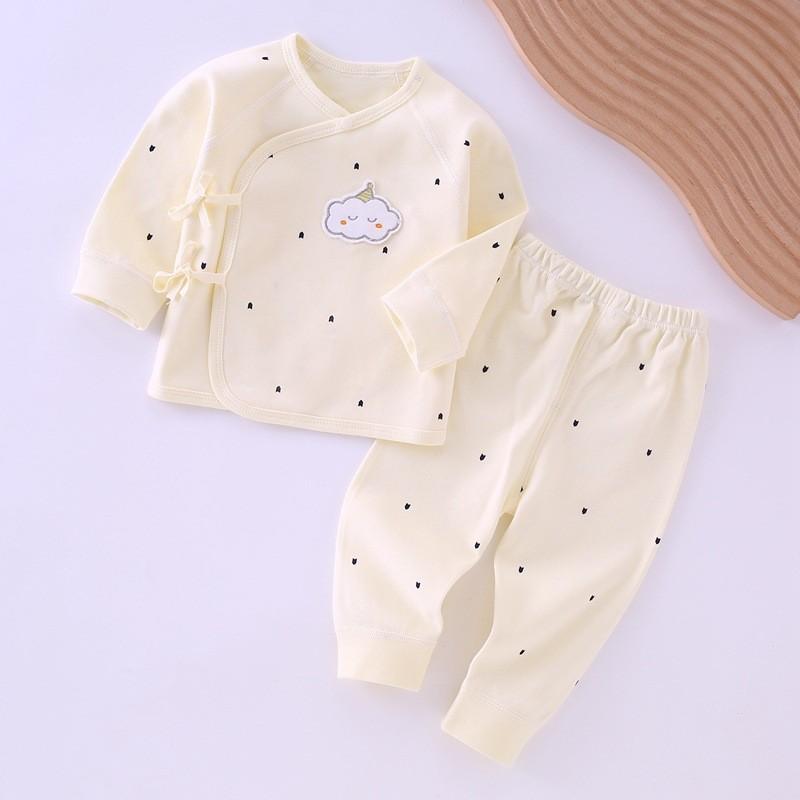 Baby Toddler Cotton Sleeper Suit With Open Front For Newborn Comfort