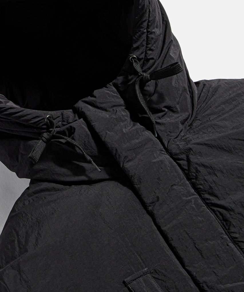 Espionage Dyer Hooded Down Parka Black