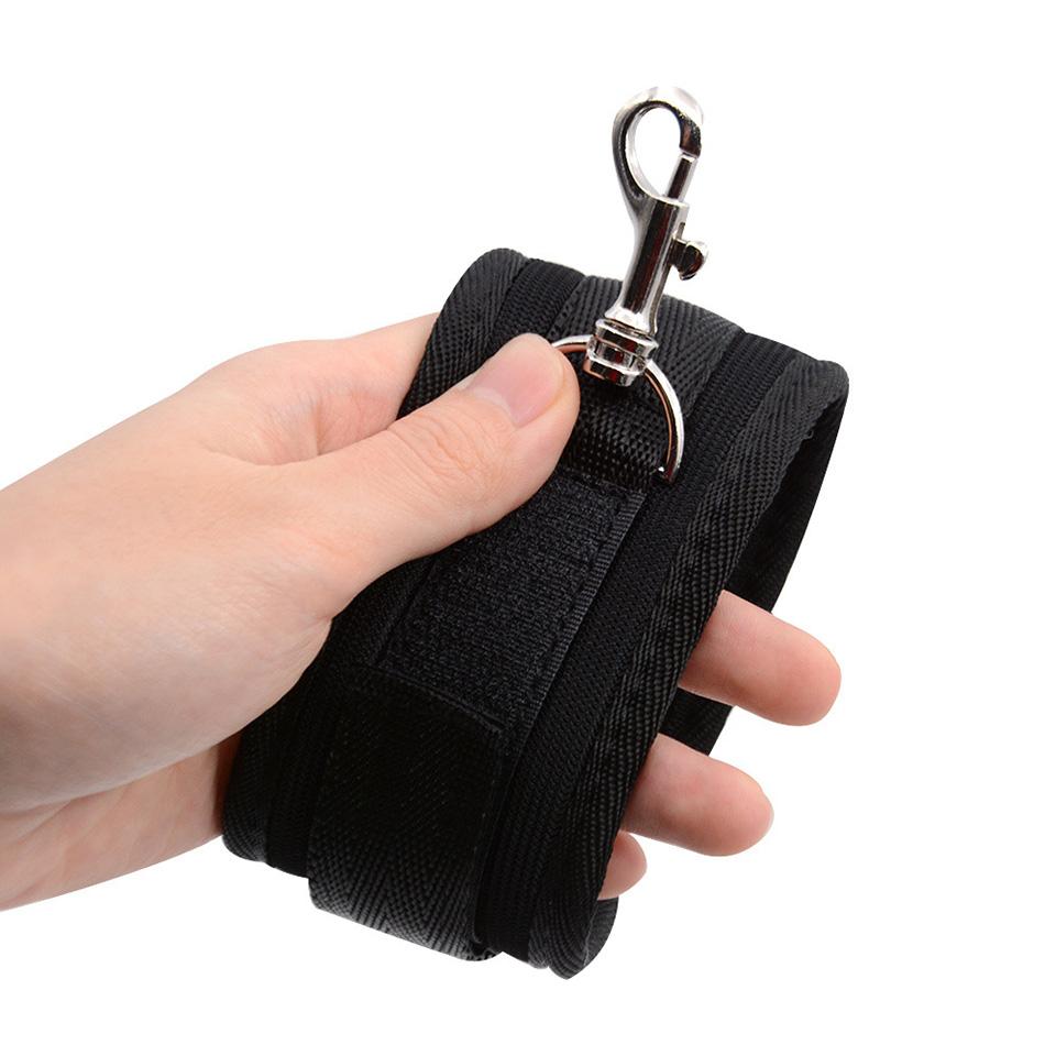 Set de curele pentru pat Bonadge Cătușe Manșete pentru glezne Reținere BDSM Gât sclav Fetiș Jucării sexuale erotice pentru femei Bărbați Cuplu Jocuri pentru adulți