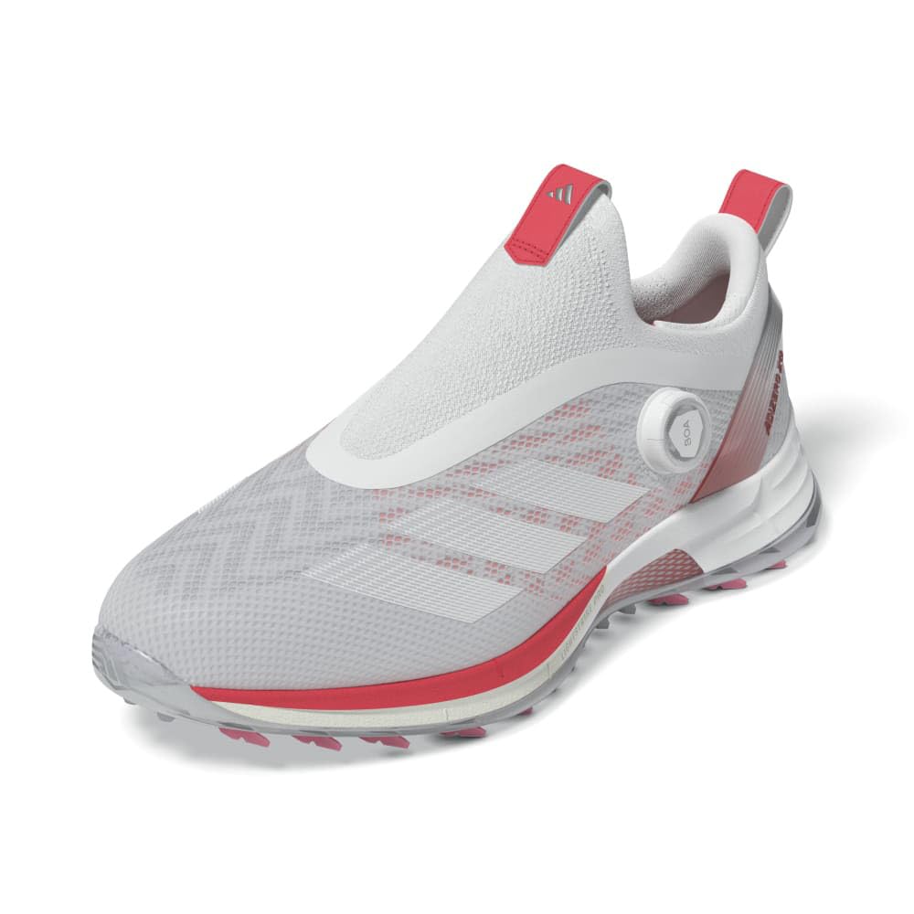 Golf Shoes Adizero ZEDGE 25 Boa Footwear Red cm 2E [Adidas Golf] Women's White/Silver Metallic/Lucid 23.0