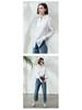 2020 Spring/Summer Artistic Floral Ramie Long Sleeve Top for Women