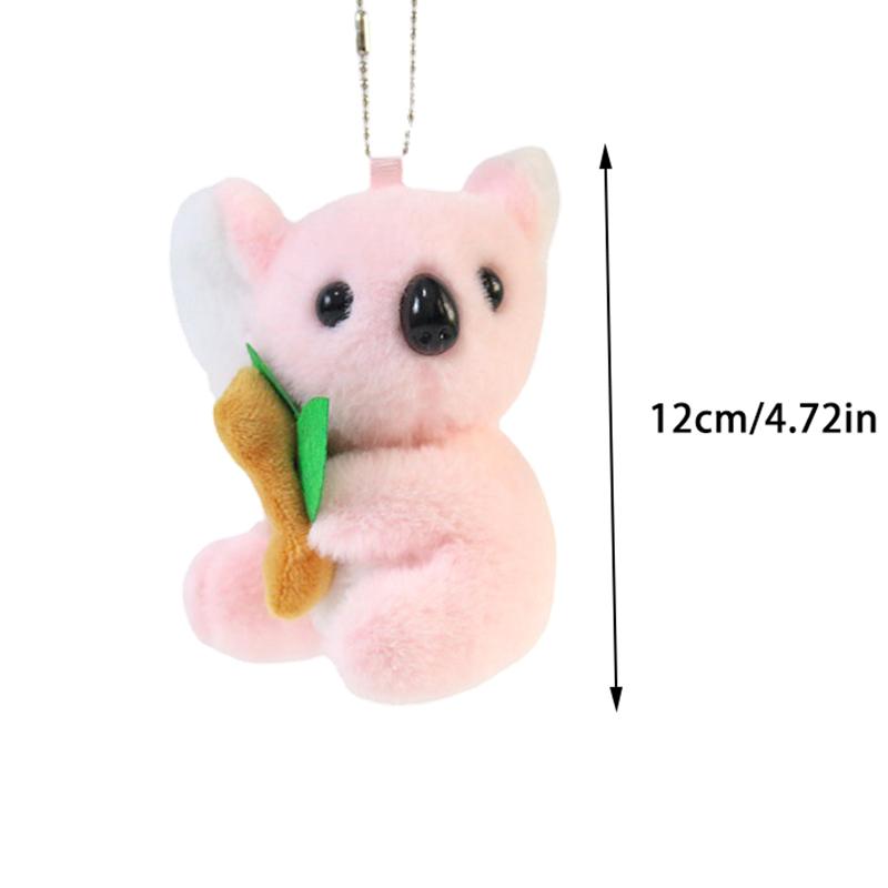 1Pcs Creative Plush Toy Koala Keychain Cute Cartoon Plush Koala Fun Keychain Girl Women'S Backpack Decoration
