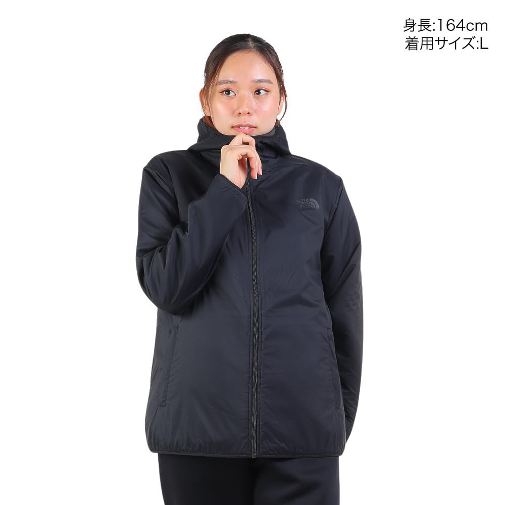 North Reversible Tech Air Hoody Stretch Static Care Charcoal M [The Face] Women's Black/Mixed