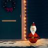 VidaXL Christmas Decoration LED Santa Claus Figurine Luxury Fabric 60 Cm 328497