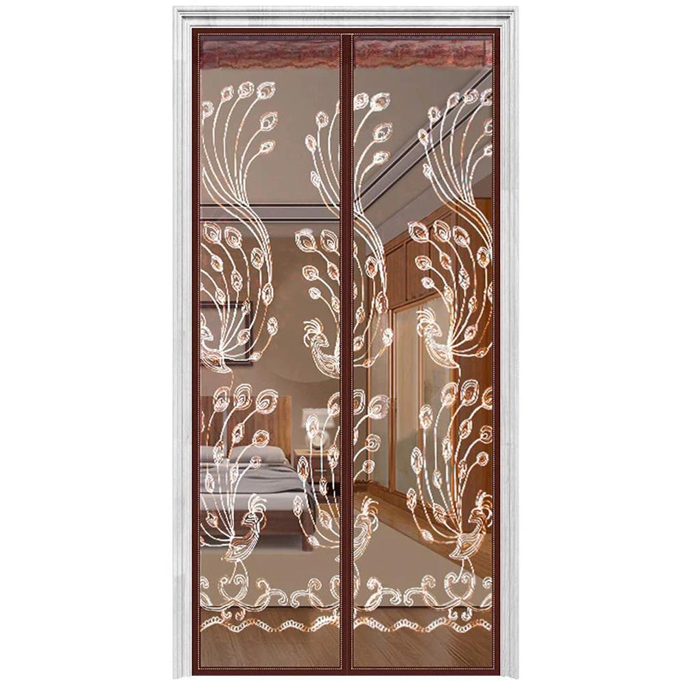 Portable Summer  Mosquito-Proof Door Curtain Magnetic Screen Door  Punch-Free Partition Door Curtain Mosquito-Proof 80X210cm