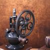 Classical Hand Shake Coffee Bean Grinders Vintage Big Wheel Manual Coffee Machine Cast Iron Vintage Shaker Coffee Grinding Beans
