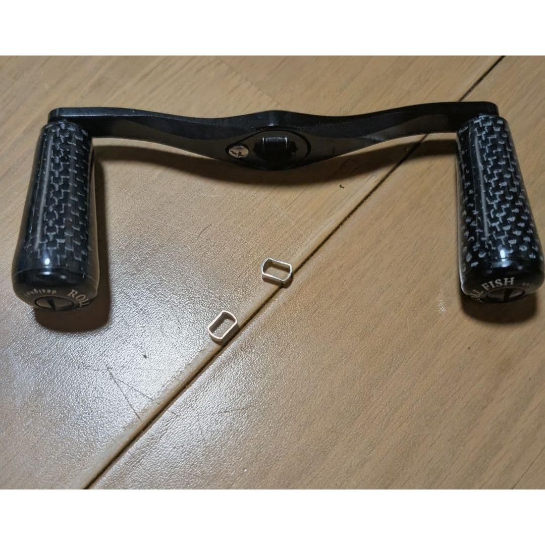 Used Shimano Daiwa left and right common 110mm long carbon power handle