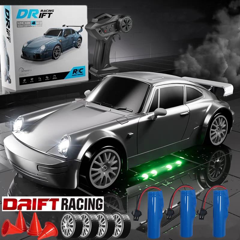 Rc Drift Car Remote Control Race Cars With Led Lights Professional High Speed 4x4 Racing Vehicle Model Toys Gifts For Kids