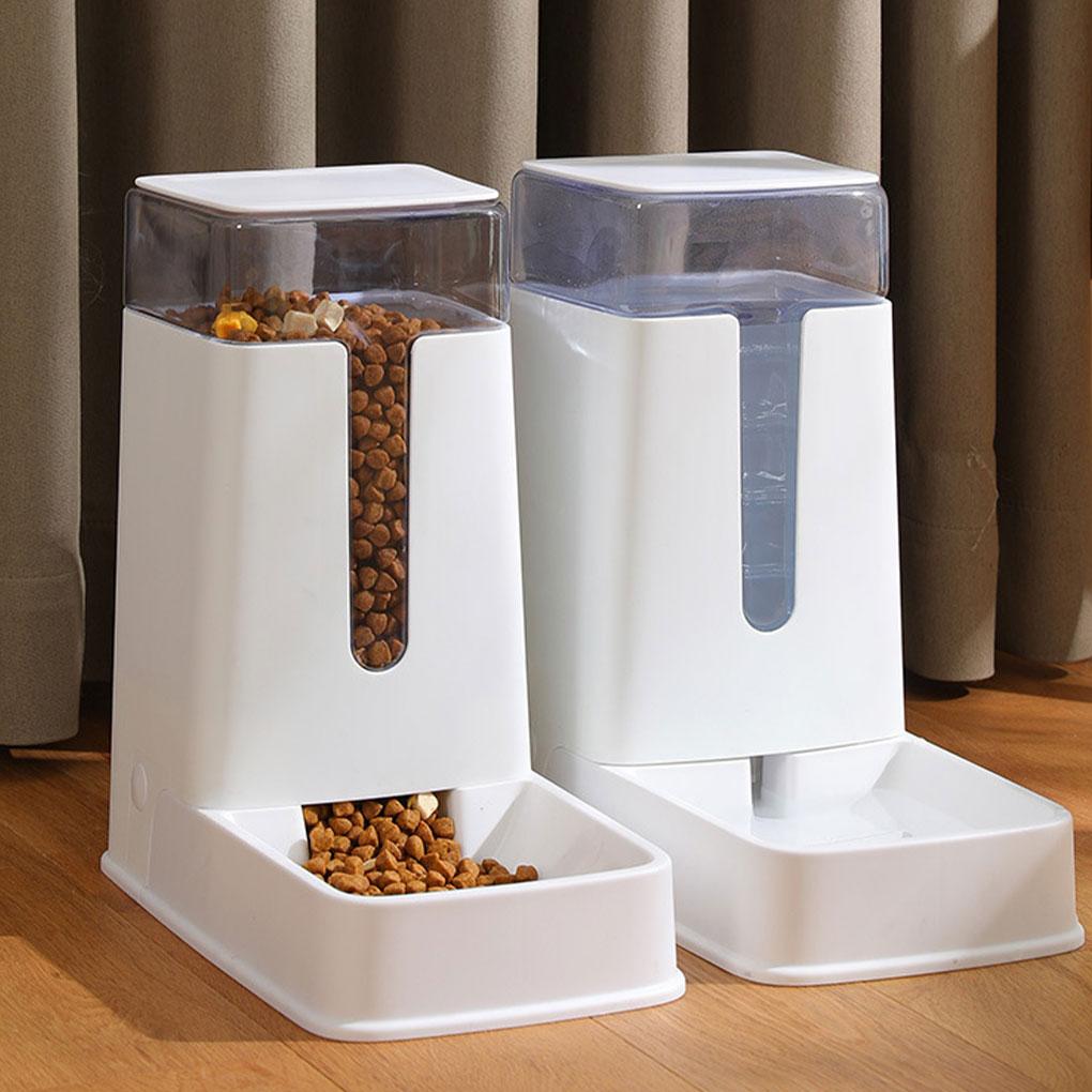 Automatischer Futterautomat für Haustiere (Katze/Hund) - Sicher, Große Kapazität, Einfache Bedienung, Haustierbedarf Spender