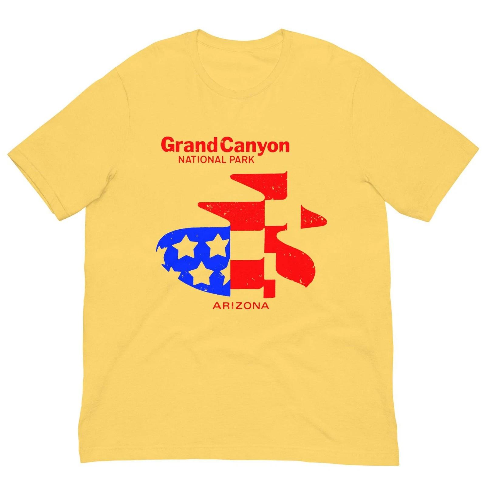 

Vintage Retro T Shirt Grand Canyon Travel Graphic Tee For Men Women L