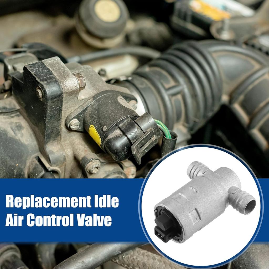 ACROPIX Idle Air Control Valve Fit for BMW 318i 740i 1991-1995 NO. 13411247197 - Pack of 1 Silver Tone
