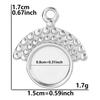 100% Stainless Steel Heart Cross Star Moon Charms For Jewelry Making Diy Stone Crystal Enamel Connector Metal Pendant Accessorie