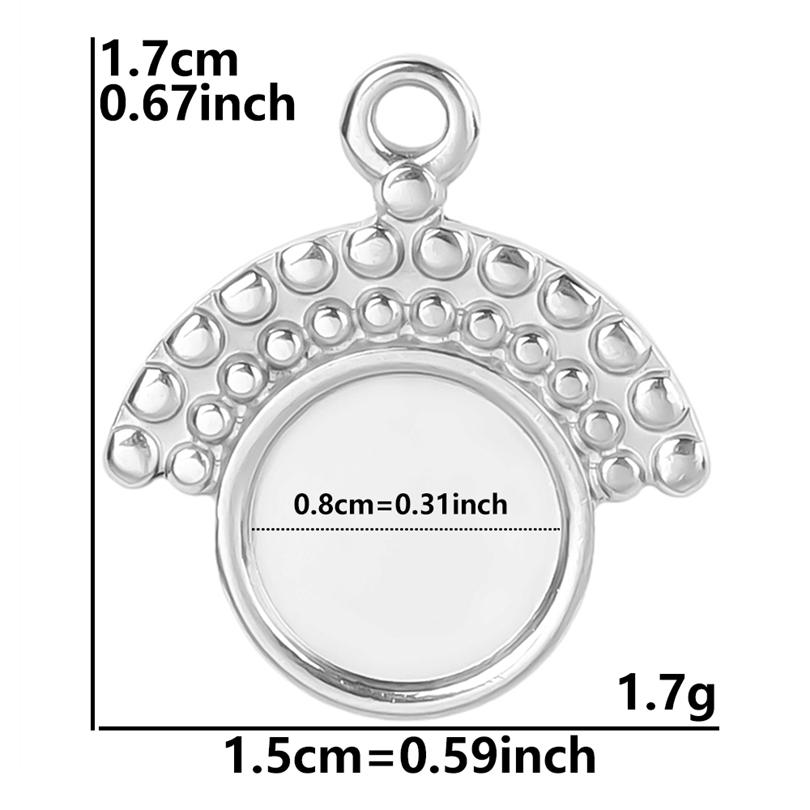 100% Stainless Steel Heart Cross Star Moon Charms For Jewelry Making Diy Stone Crystal Enamel Connector Metal Pendant Accessorie