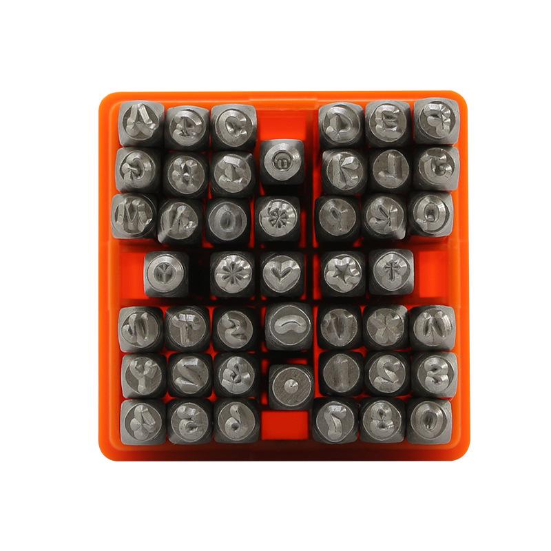 3mm 45pc Uppercase Letter Steel Stamps for Leather Embossing and Silverwork DIY