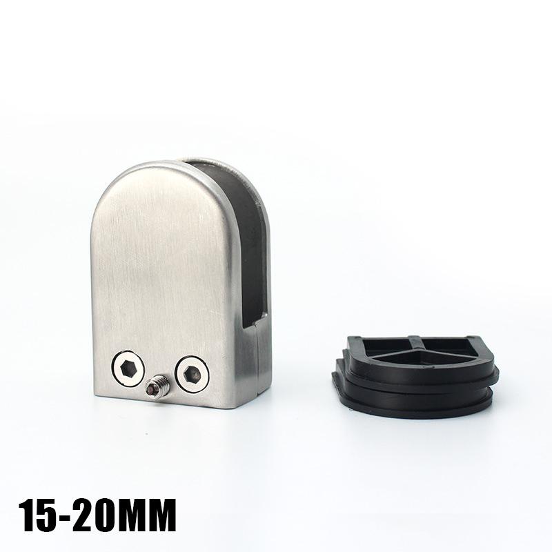 4pcs Stainless Steel Glass Clamp Adjustable Glass Bracket Fish Mouth Railing Glass Clip Durable Glass Fixed Sandwich Board