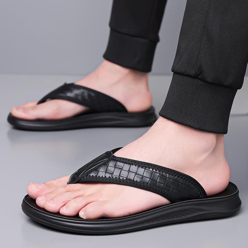 Fashion Outdoor Men Shoe Comfy Beach Flatws Soft Slides Summer Casual Shoe Quick Dry Male Half Drag Flip Flops Street Style Men Slippers
