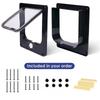 ABS Cat Flap Door with Security Lock 4 Ways Locking Dog Flap Door  House Accessories