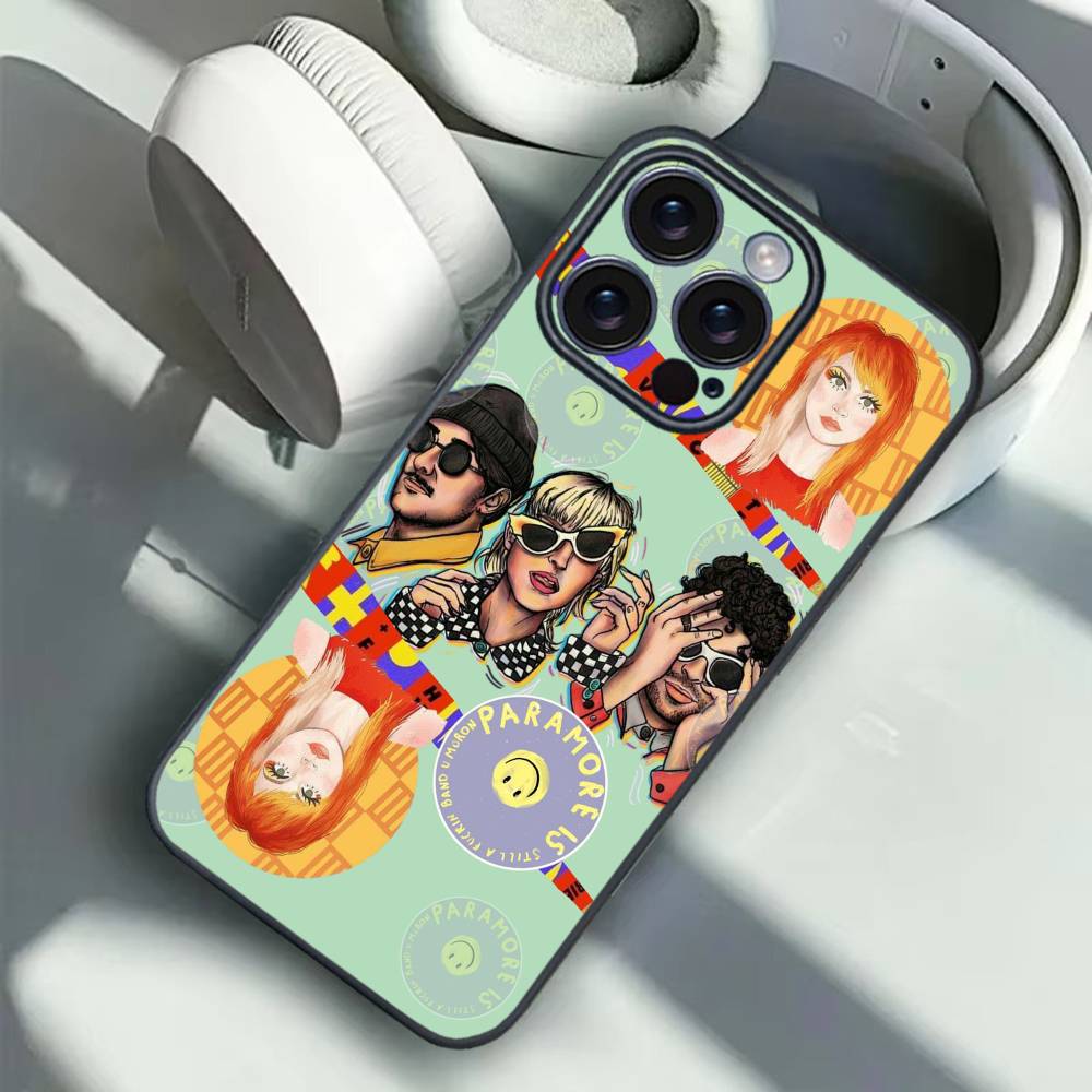 1PC COOL Band P-Paramore Phone Case For iPhone 16 15 14 13 12 17 PRO MAX PLUS Mini TPU Soft to Skin-friendly case